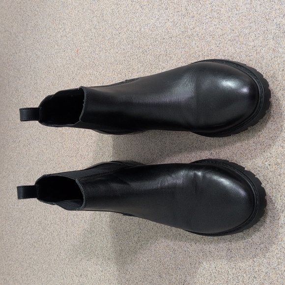 Steve Madden Leopold Chelsea Boot Black Bootie, Women's Size 10 - Picture 2 of 12